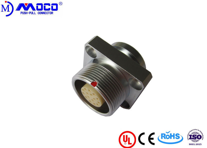 Customized M18 15 Pin Round Connector , Female Watertight Cable Connector